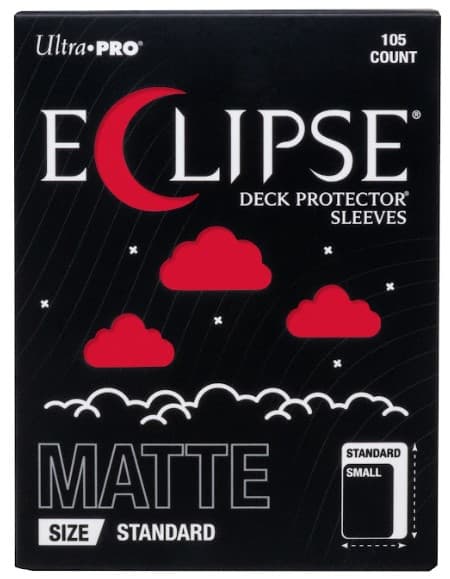 Bustine Protettive Standard Size - Eclipse Deck Protector Sleeves - Matte Apple Red - Confezione da 105