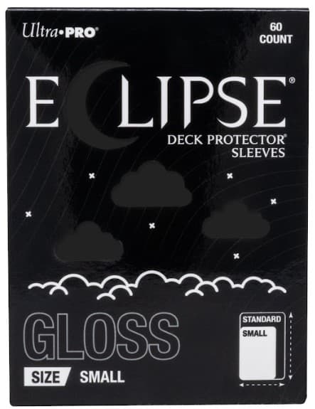 Bustine Protettive Small Size - Eclipse Deck Protector Sleeves - Gloss Jet Black - Confezione da 60