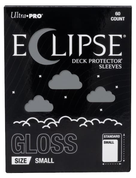 Bustine Protettive Small Size - Eclipse Deck Protector Sleeves - Gloss Smoke Grey - Confezione da 60