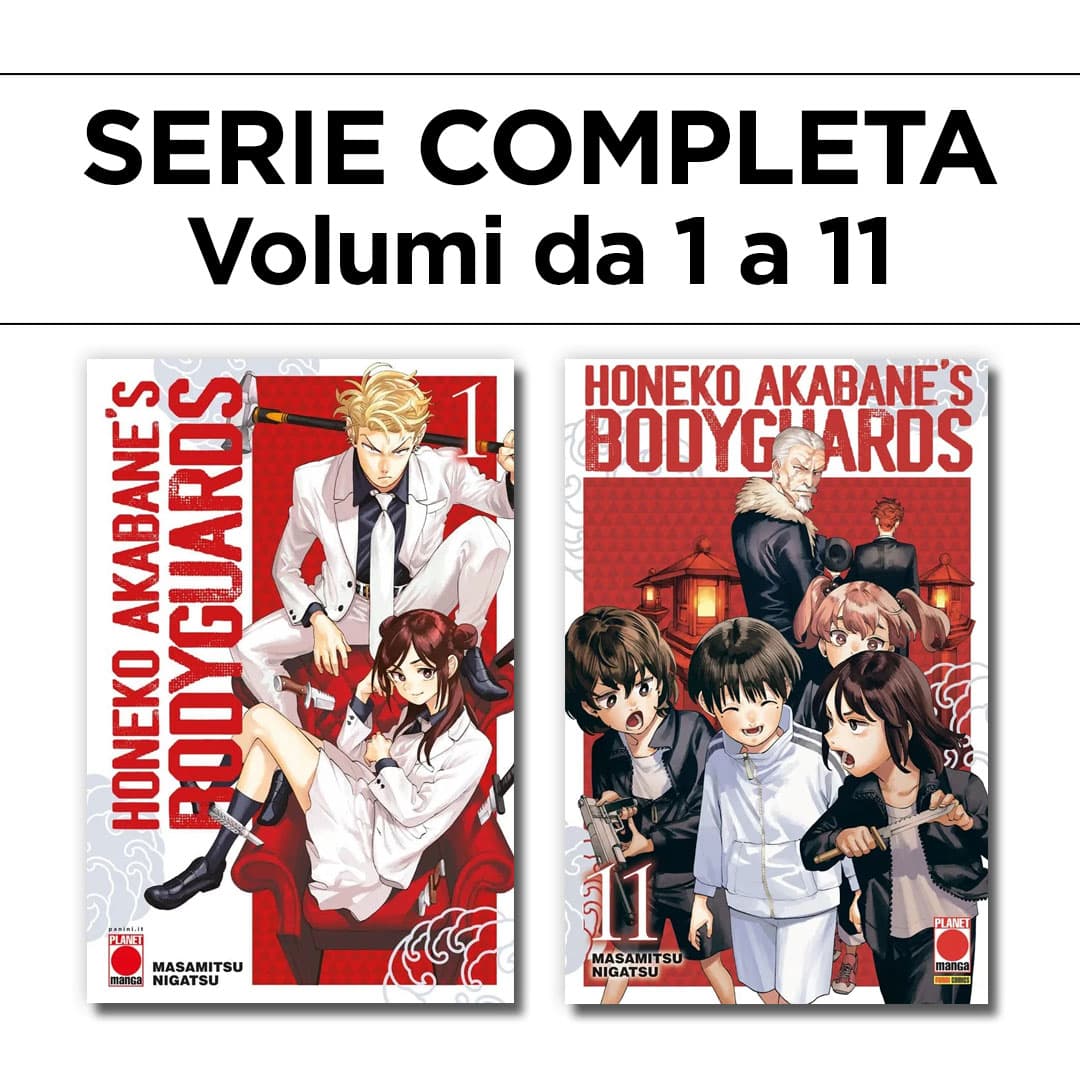 Honeko Akabane's Bodyguards 1/11 - Serie Completa - Panini Comics - Italiano