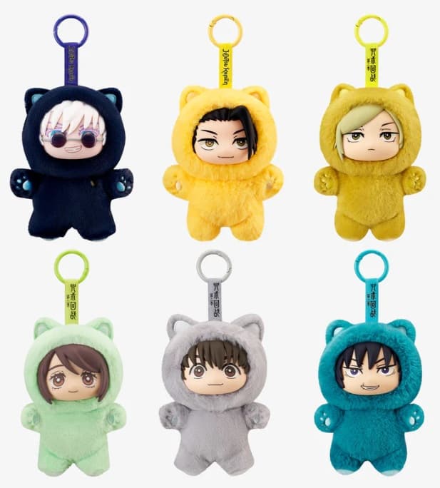 Jujutsu Kaisen - Cat Ear Plush Blind Box (6 Pezzi) - Peluche Collezionabili Serie Blind Box