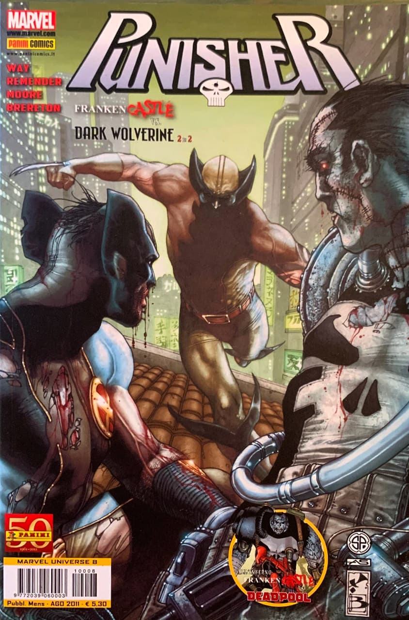 Punisher 5 - Franken Castle Vs. Dark Wolverine 2 - Marvel Universe 8 - Panini Comics - Italiano