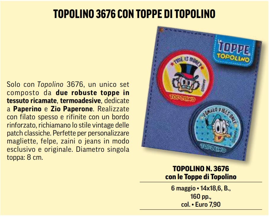 Topolino - Supertopolino 3676 + Toppe di Topolino - Panini Comics - Italiano