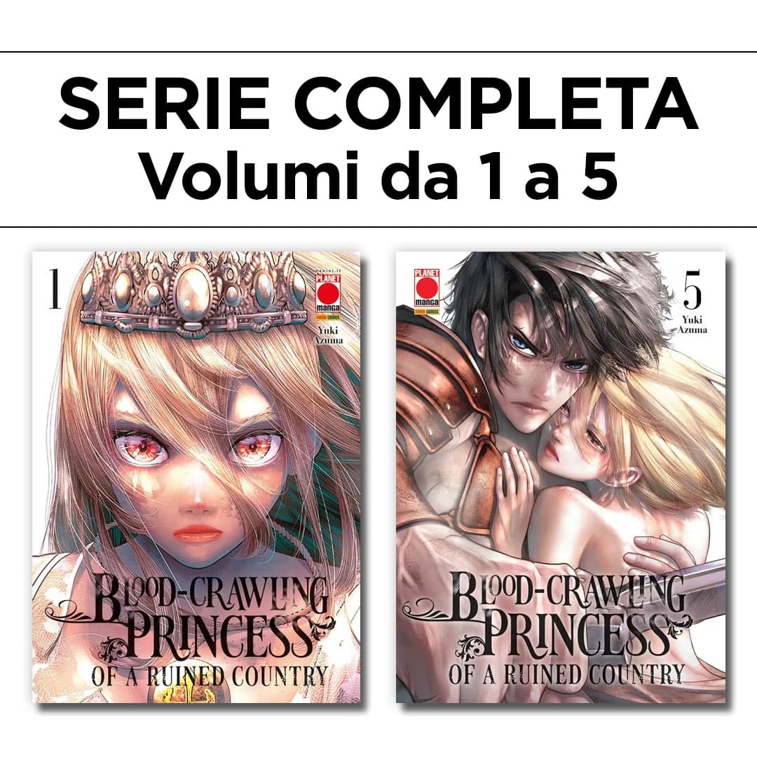 Blood-Crawling Princess of a Ruined Country 1/5 - Serie Completa - Panini Comics - Italiano