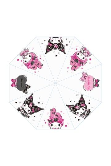 Sanrio Pink Black Party Series Umbrella Kuromi & My Melody Transparent