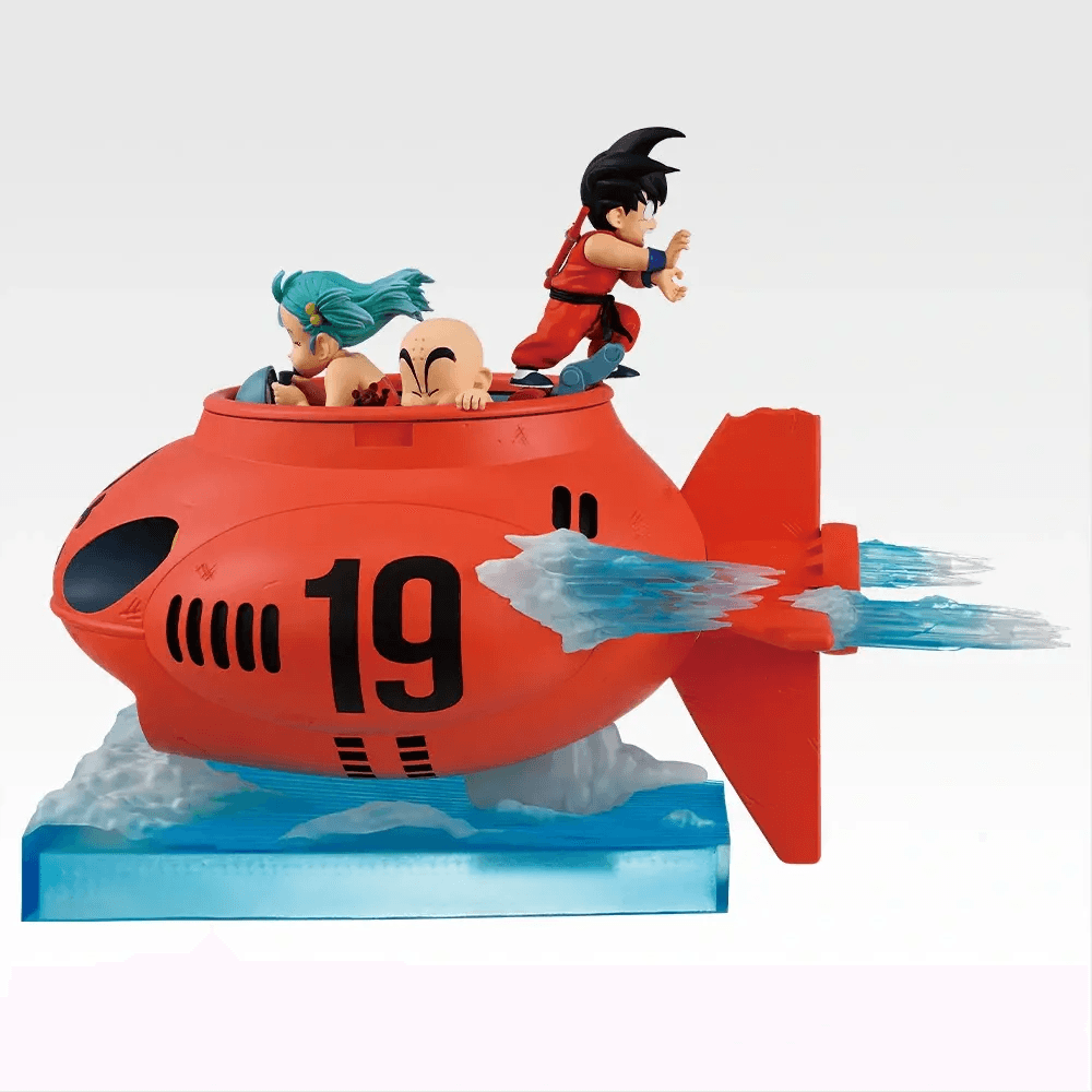 Dragon Ball - Ichibansho Figure - VS Red Ribbon Army - Son Goku, Bulma & Krillin - Statua 16 cm