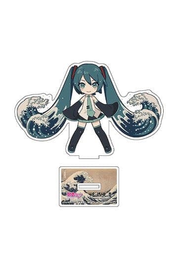 Hatsune Miku x Katsushika Hokusai iXima Die-Cut Acrylic Stand The Great Wave off Kanagawa (Chibi) 10 cm (5)