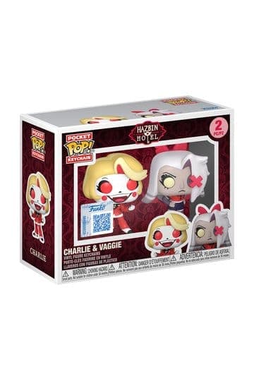 Hazbin Hotel Funko POP! Vinyl Keychain 2-Pack Charlie & Vaggie 4 cm - Funko POP!