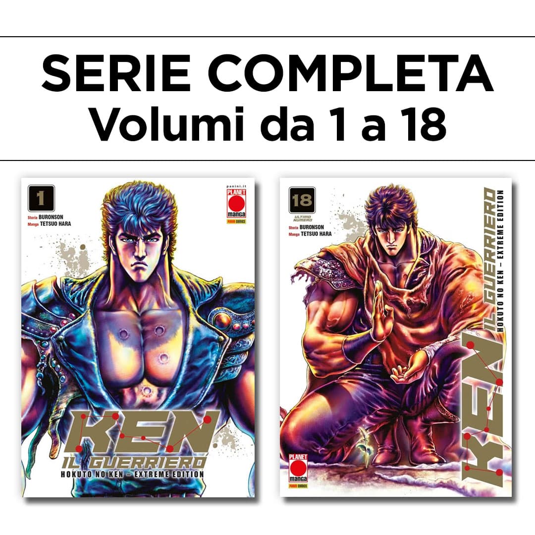 Ken il Guerriero - Hokuto no Ken - Extreme Edition 1/18 - Serie Completa - Panini Comics - Italiano