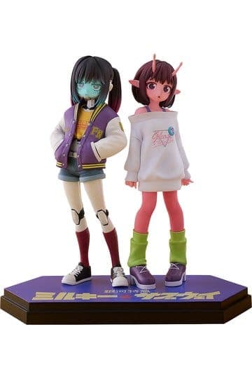 Milky Subway The Galactic Limited Express Pop Up Parade PVC Figure Chiharu & Makina 15 cm