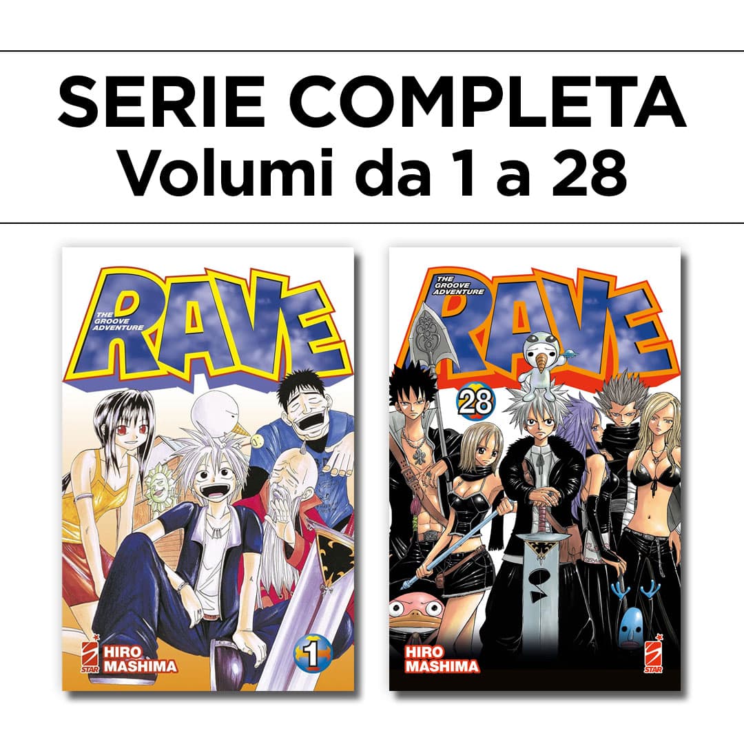 Rave - The Groove Adventure - New Edition 1/28 - Serie Completa - Edizioni Star Comics - Italiano