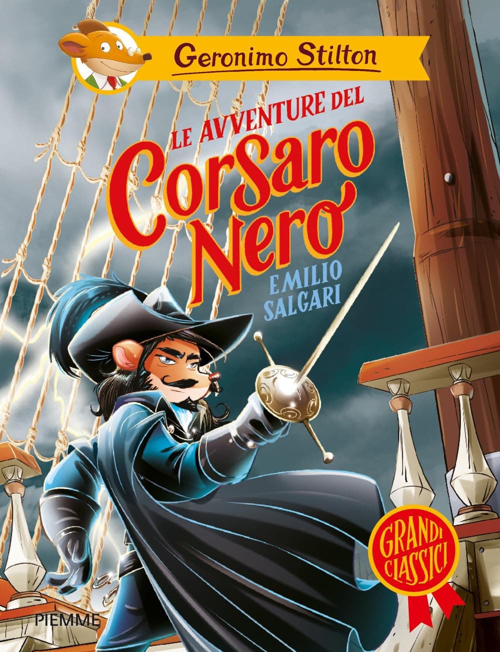 Geronimo Stilton - Le Avventure del Corsaro Nero di Emilio Salgari - Piemme - Mondadori - Italiano