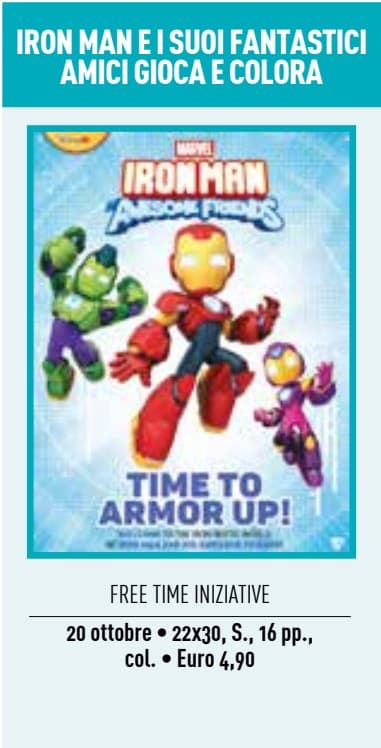 Iron Man e i Suoi Fantastici Amici - Gioca & Colora - Free Time Iniziative 31 - Panini Comics - Italiano