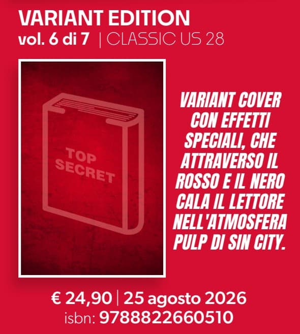 Sin City Vol. 6 - Variant - Astra - Classical US 28 - Edizioni Star Comics - Italiano