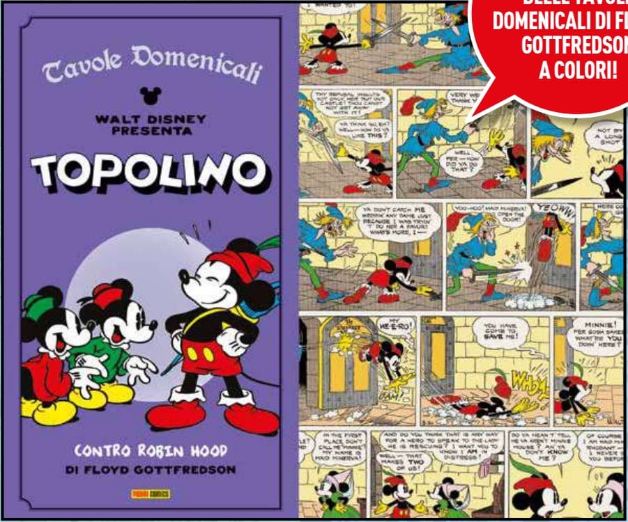 Topolino - Le Tavole Domenicali di Floyd Gottfredson Vol. 2 - Topolino Contro Robin Hood - Disney Classic 21 - Panini Comics - Italiano