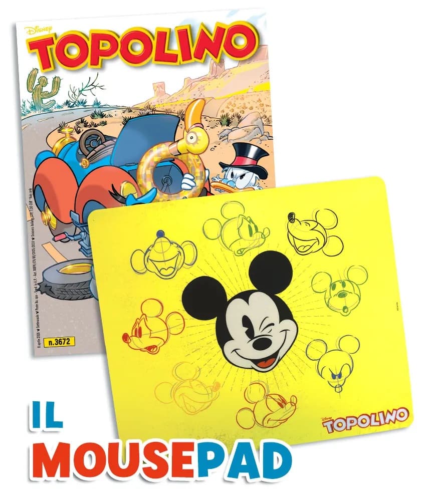 Topolino - Supertopolino 3672 + Mousepad di Topolino - Panini Comics - Italiano