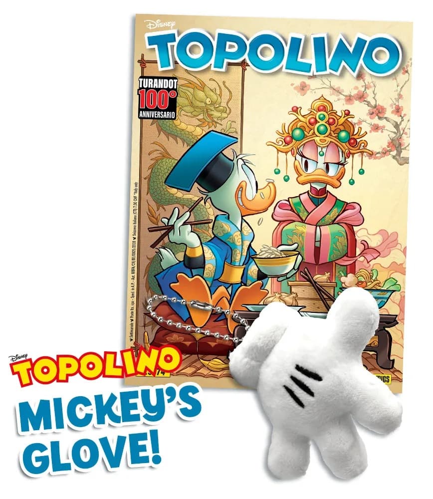 Topolino - Supertopolino 3674 + Mickey's Glove Push Charm - Panini Comics - Italiano