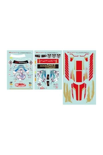 Hatsune Miku GSR Character Customization Series 052 Sticker Set for GSR Cars 1/10 Racing Miku SPA 2025 Ver.