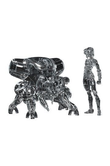 Ghost in the Shell PLAMAX minimum factory Plastic Model Kit Motoko Kusanagi with Fuchikoma: Thermoptic Camouflage Ver. 8 cm
