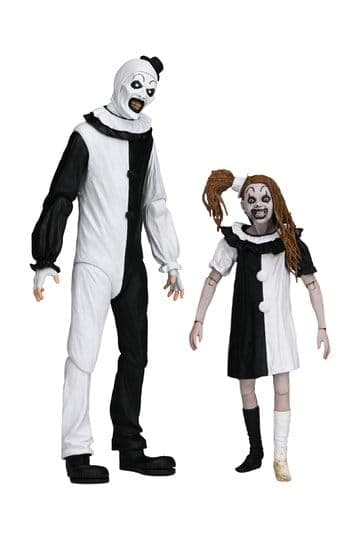 Terrifier 2 2-Pack Action Figures Ultimate Art the Clown & Little Pale Girl 18 cm