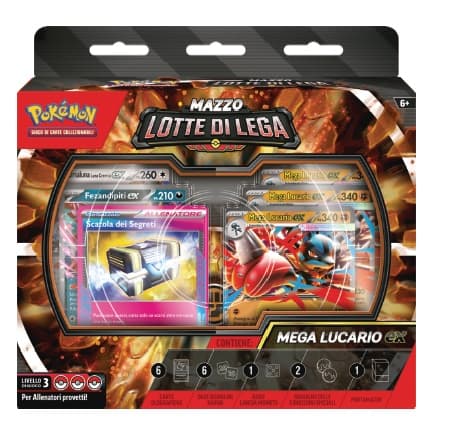 Pokémon - Mazzo Lotte di Lega - Mega Lucario-EX - Italiano - Italiano