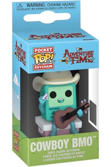 Adventure Time Pocket Funko POP! Vinyl Keychains 4 cm Cowboy BMO with Guitar - Pocket POP! Keychain