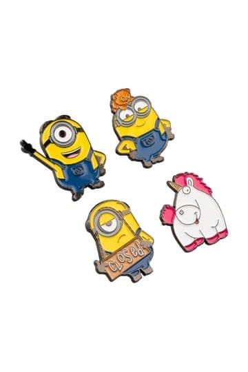 Minions Pin Badges Set of 4