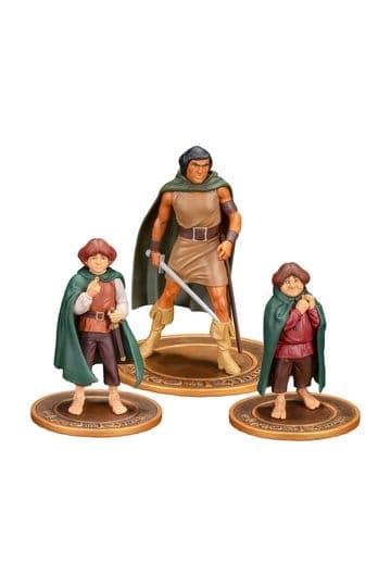 Lord of the Rings Animated Film PVC Figures 3-Pack Frodo, Aragorn, and Samwise