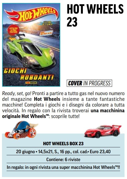 Hot Wheels Box Magazine 23 - Panini Comics - Italiano