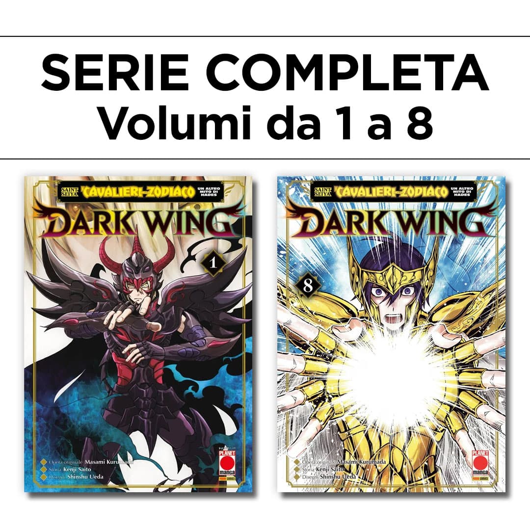 Saint Seiya - I Cavalieri dello Zodiaco - Un Altro Mito di Hades: Dark Wing 1/8 - Serie Completa - Panini Comics - Italiano
