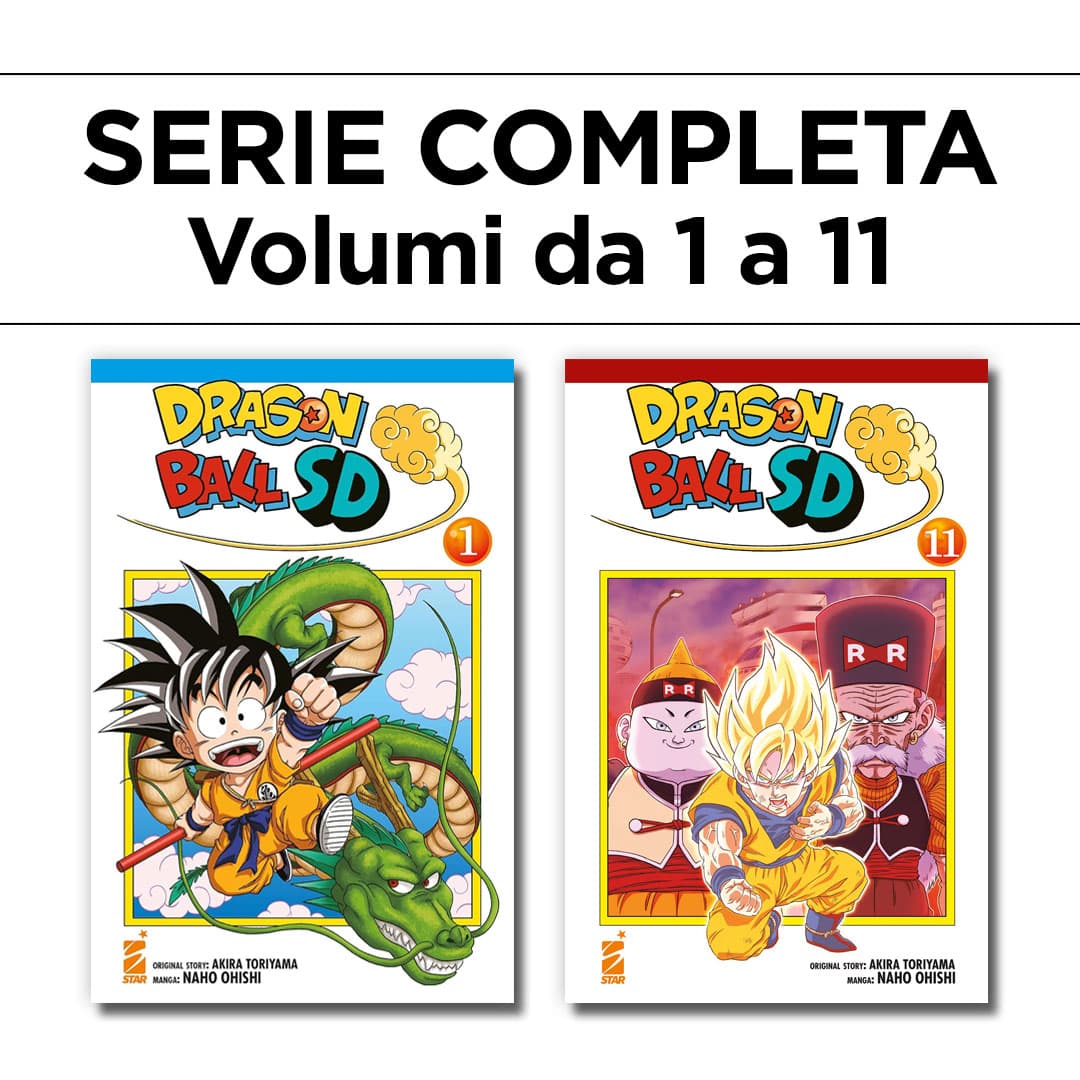 Dragon Ball SD 1/11 - Serie Completa - Edizioni Star Comics - Italiano