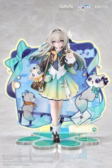 Honkai: Star Rail Rise Up+ Chibi Cat Series Mini Figure Firefly Ver. 18 cm