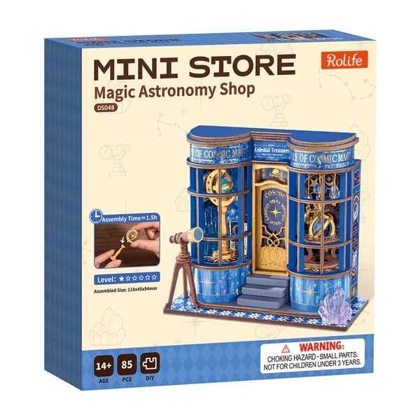 Magic Astronomy Shop - Negozio di Astronomia Magica in Legno da Montare