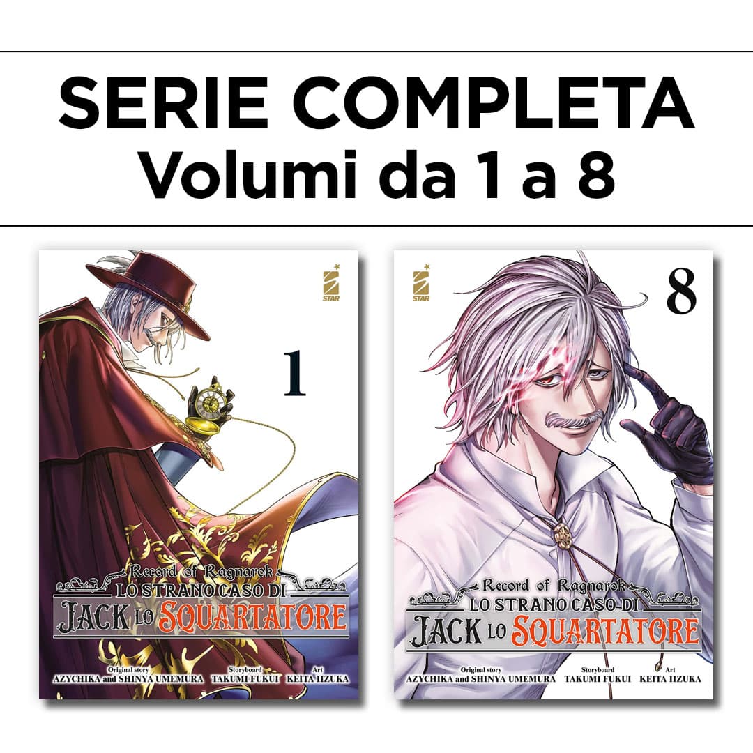Record of Ragnarok - Lo Strano Caso di Jack Lo Squartatore 1/8 - Serie Completa - Edizioni Star Comics - Italiano