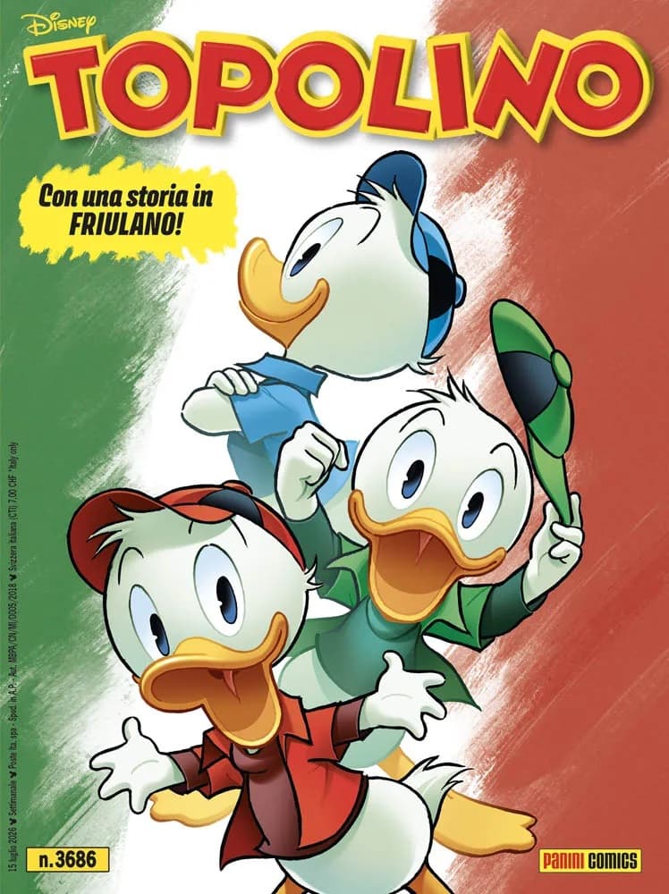 Topolino 3686 - Versione Dialetto Friuli Venezia Giulia - Panini Comics - Italiano