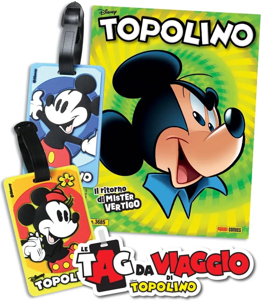 Topolino - Supertopolino 3685 + Le Tag da Viaggio di Topolino - Panini Comics - Italiano