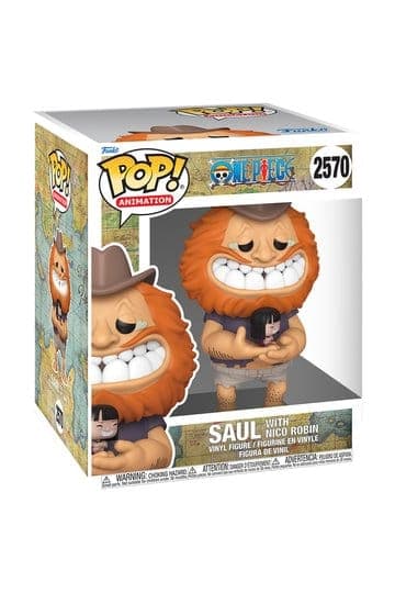 One Piece Super Sized Funko POP! Animation Vinyl Figure Saul w/ Nico Robin 15 cm #2570 - Funko POP!