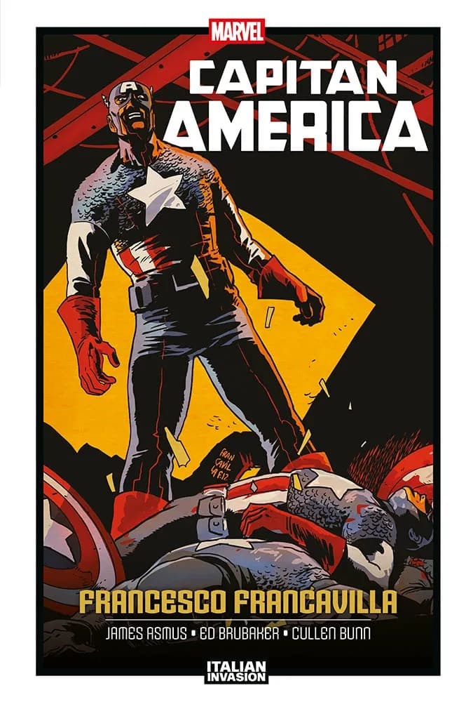 Capitan America di Francesco Francavilla - Marvel Italian Invasion - Panini Comics - Italiano
