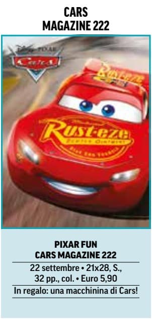 Cars Magazine 222 - Pixar Fun 222 - Panini Comics - Italiano