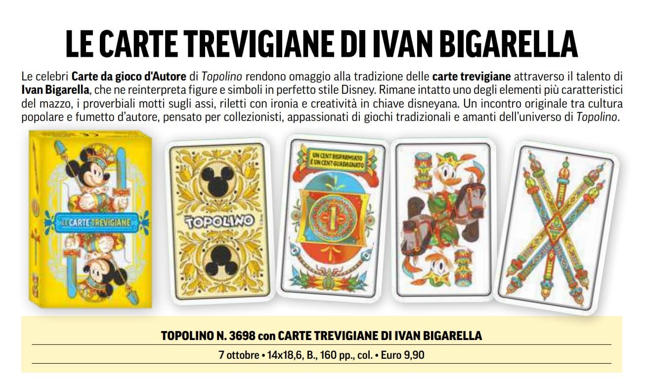 Topolino - Supertopolino 3698 + Le Carte Trevigiane di Ivan Bigarella - Panini Comics - Italiano