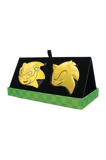 Sonic the Hedgehog Medallion Set 35th Anniversary Then & Now Limited Edition
