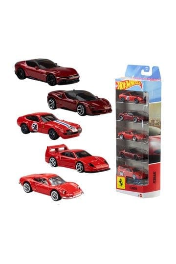 Ferrari Hot Wheels Die-Cast Vehicle 5-Pack 1/64
