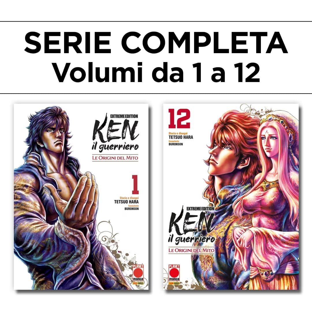 Ken il Guerriero - Le Origini del Mito - Extreme Edition 1/12 - Serie Completa - Panini Comics - Italiano