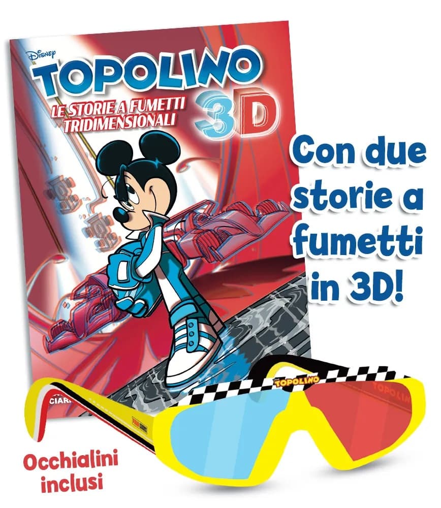 Topolino 3D - Le Storie a Fumetti Tridimensionali - Disney Special Events 61 - Panini Comics - Italiano