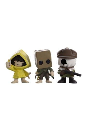 Little Nightmares II Minitooz 3-Pack Mono, Six & Hunter 7 cm
