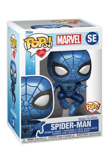 Marvel Make a Wish 2022 Funko POP! Marvel Vinyl Figure Spider-Man (Metallic) 9 cm - Funko POP!
