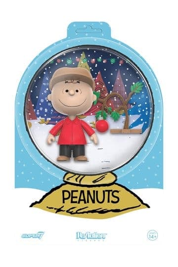 Peanuts ReAction Action Figure Charlie Brown and Sad Tree (Snow Globe Card Back)