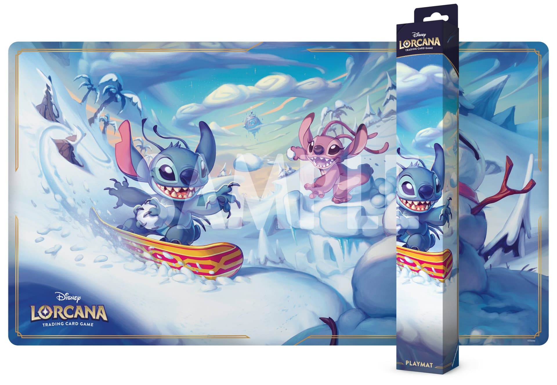 Disney Lorcana - Hyperia City - Stitch and Angel - Tappetino da Gioco