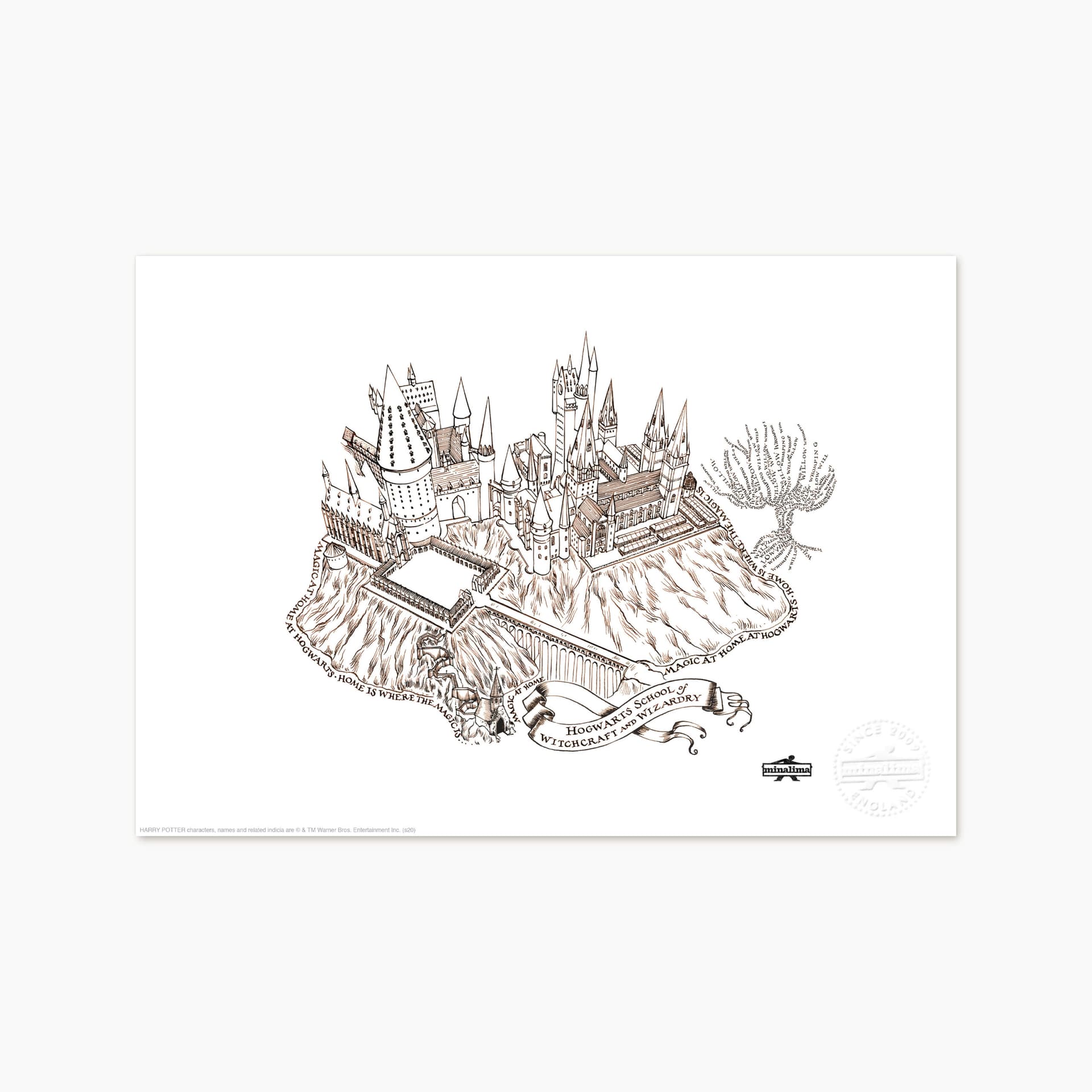 Harry Potter - Magic at Home at Hogwarts Art Print - MinaLima