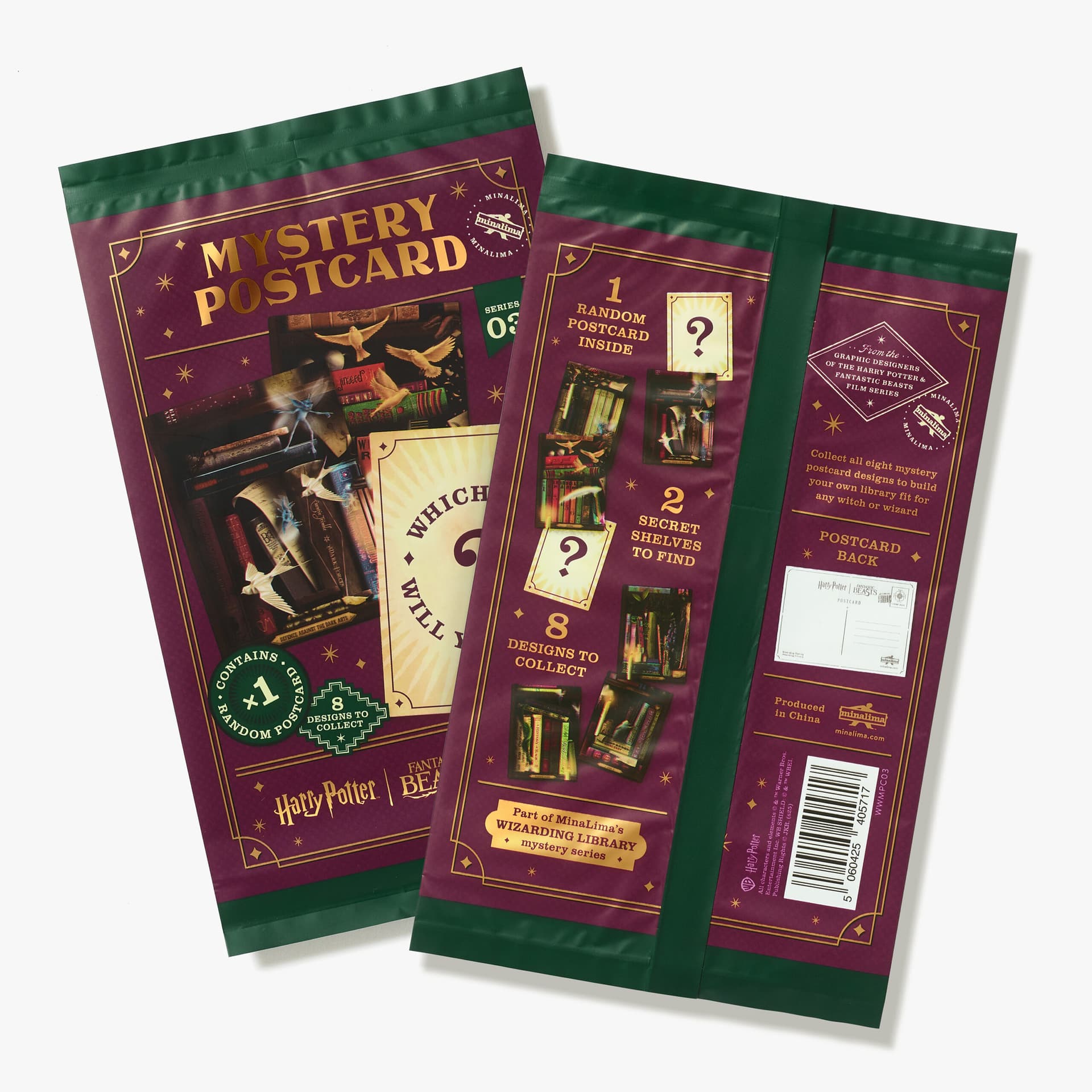 Harry Potter - Series 03 Wizarding Library Mystery Postcard - MinaLima